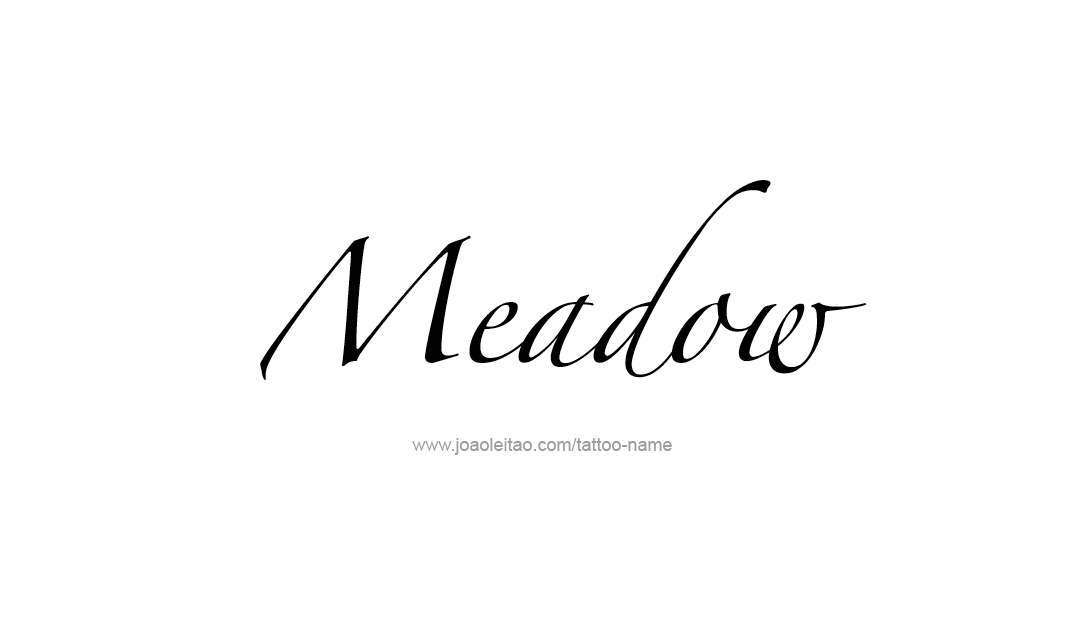 Tattoo Design Name Meadow