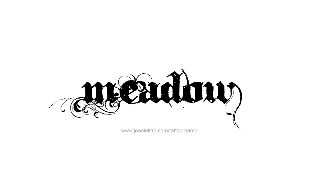 Tattoo Design Name Meadow