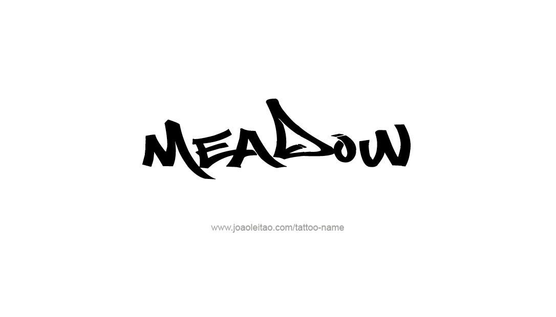 Tattoo Design Name Meadow