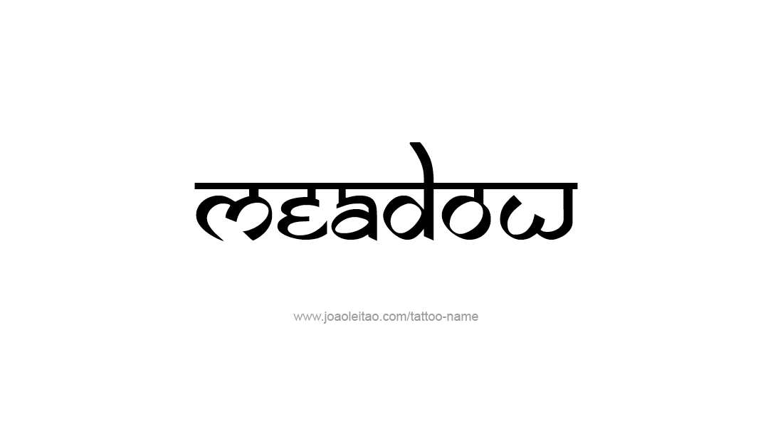 Tattoo Design Name Meadow