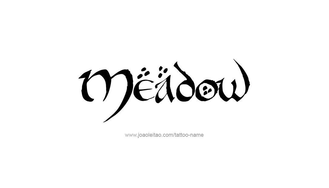 Tattoo Design Name Meadow