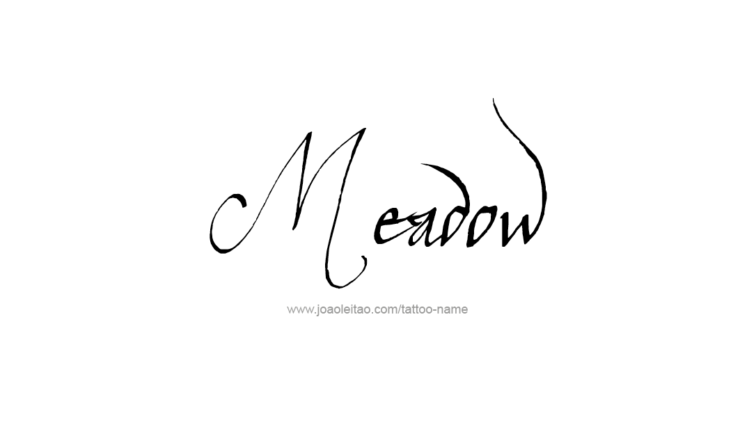 Tattoo Design Name Meadow