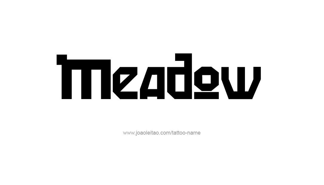 Tattoo Design Name Meadow