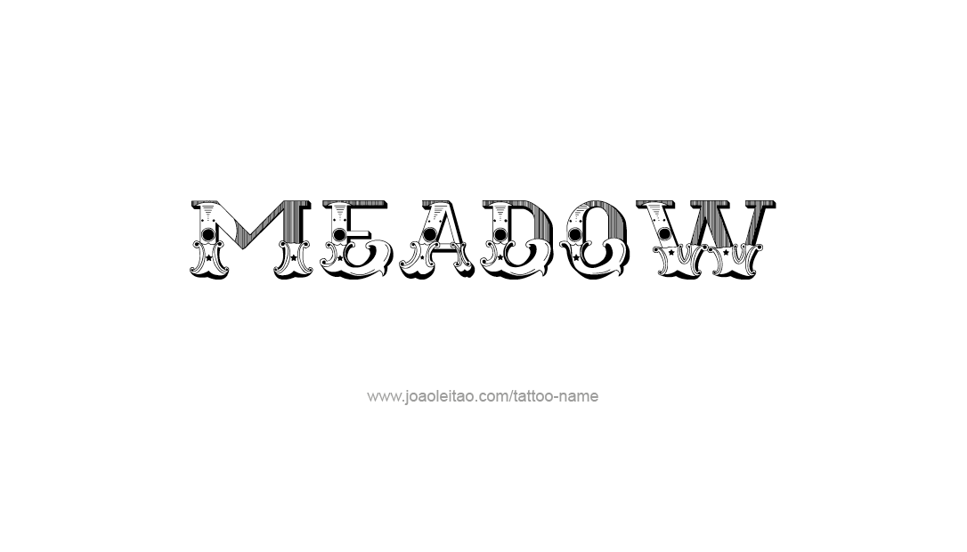 Tattoo Design Name Meadow