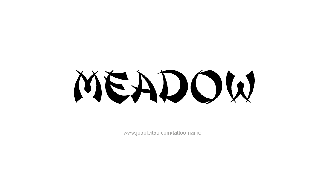 Tattoo Design Name Meadow