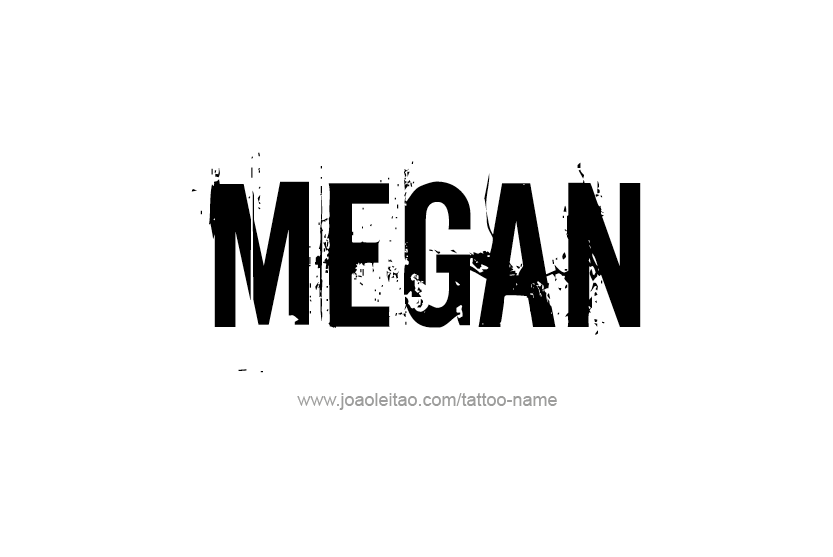 Tattoo Design Name Megan