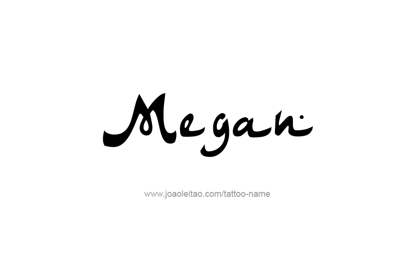 Tattoo Design Name Megan