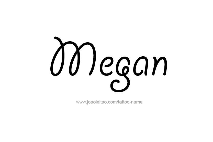 Tattoo Design Name Megan