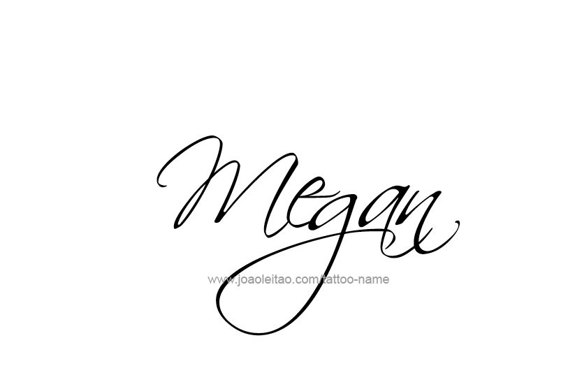 Tattoo Design Name Megan