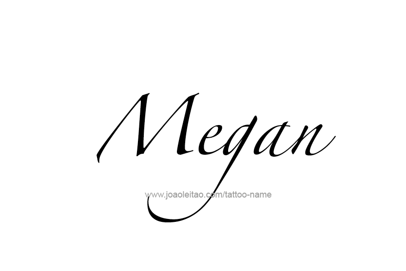 Tattoo Design Name Megan