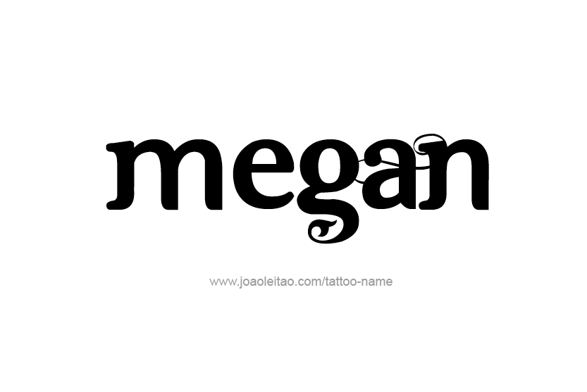 Tattoo Design Name Megan