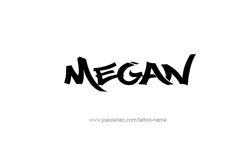 Tattoo Design Name Megan