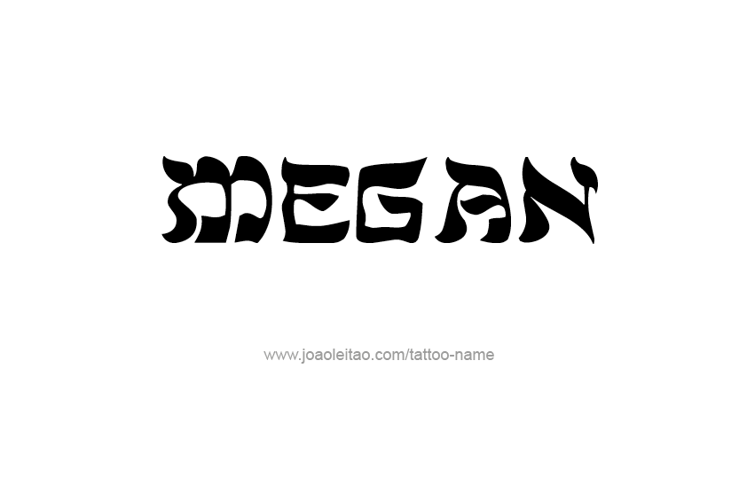 Tattoo Design Name Megan