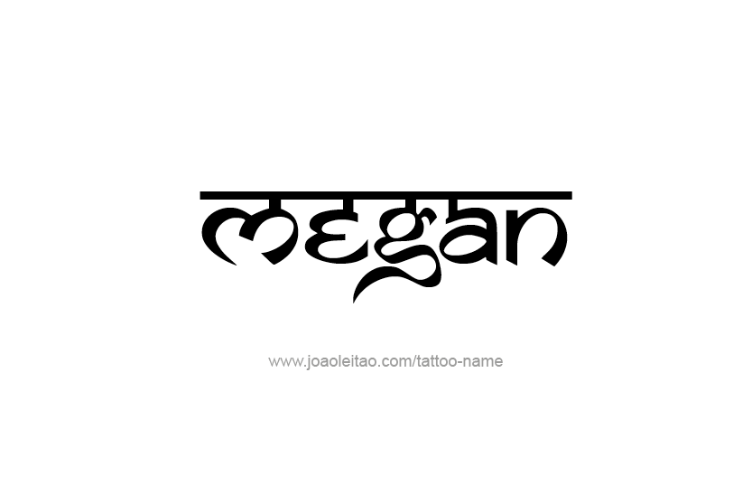 Tattoo Design Name Megan