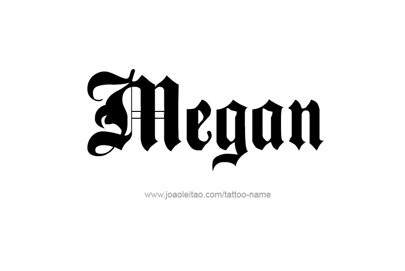 Tattoo Design Name Megan