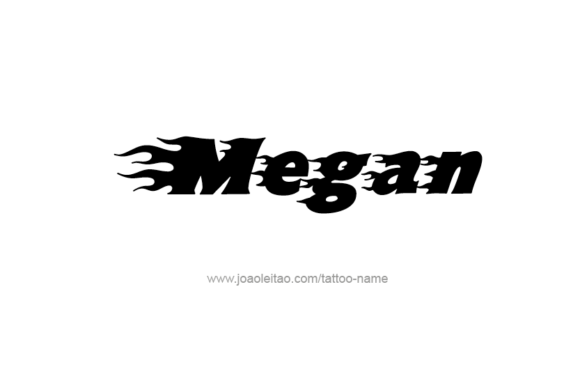 Tattoo Design Name Megan