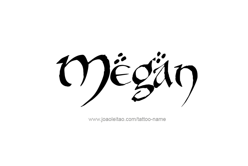 Tattoo Design Name Megan