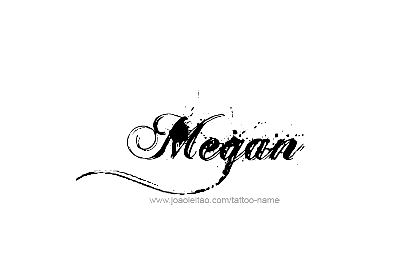 Tattoo Design Name Megan