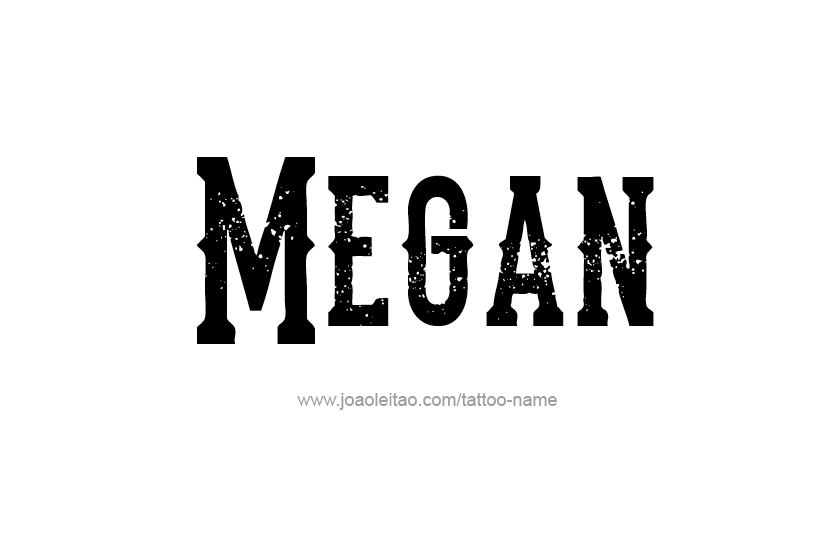 Tattoo Design Name Megan