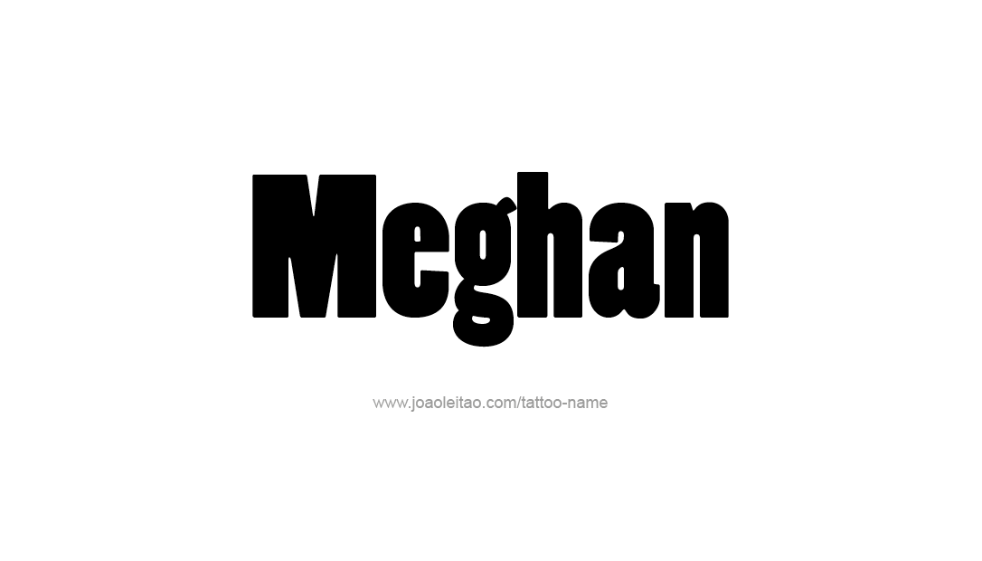 Tattoo Design Name Meghan