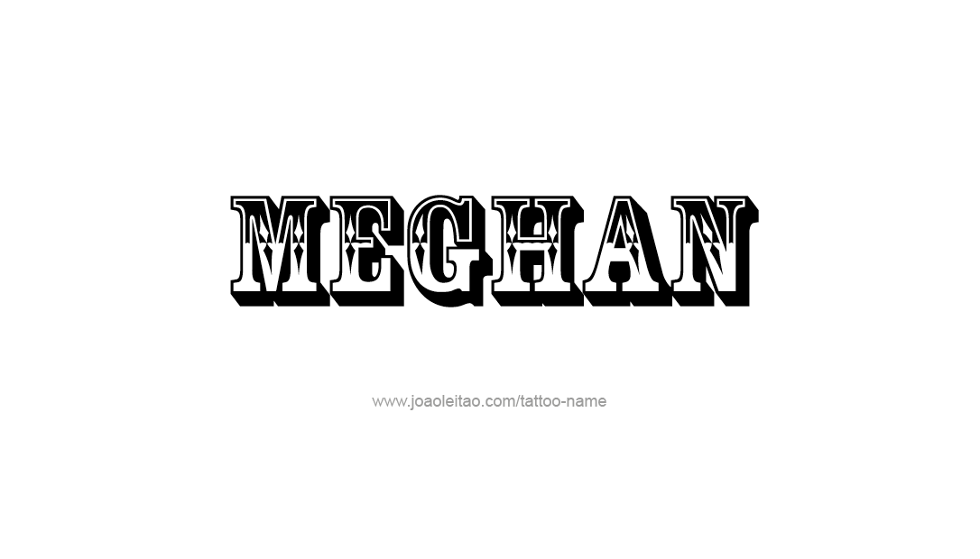 Tattoo Design Name Meghan