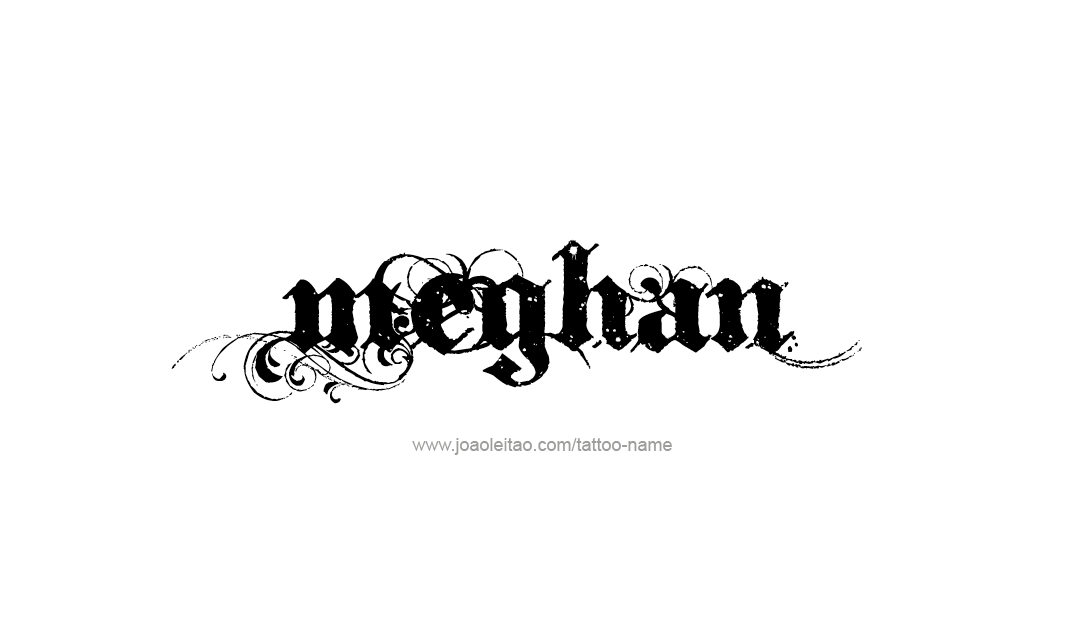 Tattoo Design Name Meghan