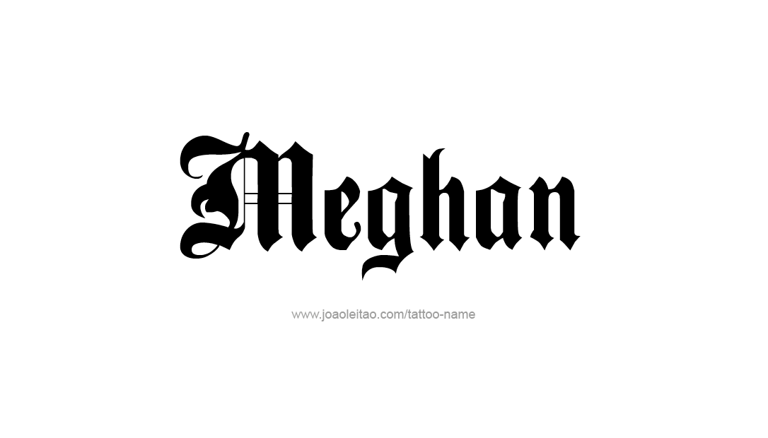 Tattoo Design Name Meghan