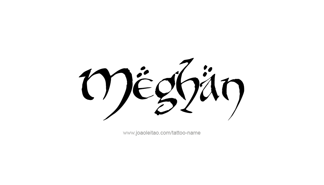 Tattoo Design Name Meghan