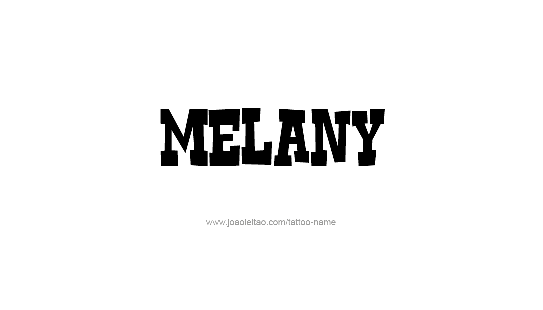 Tattoo Design Name Melany