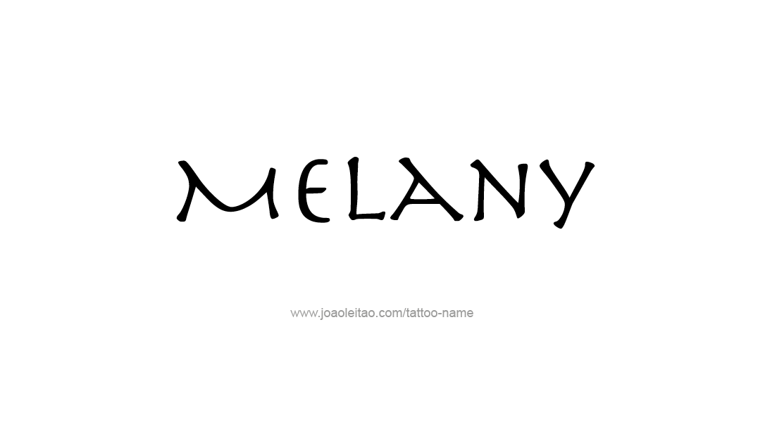 Tattoo Design Name Melany