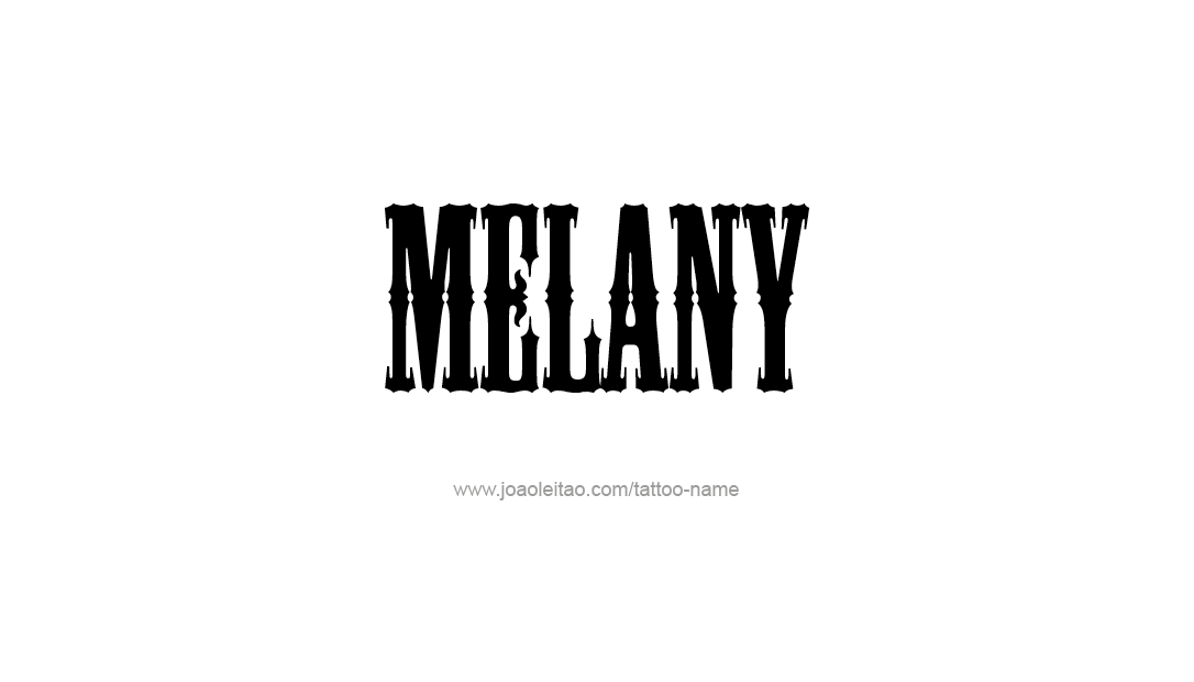 Tattoo Design Name Melany