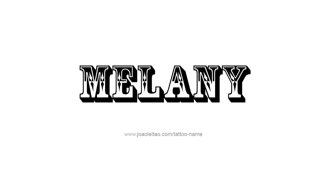 Tattoo Design Name Melany