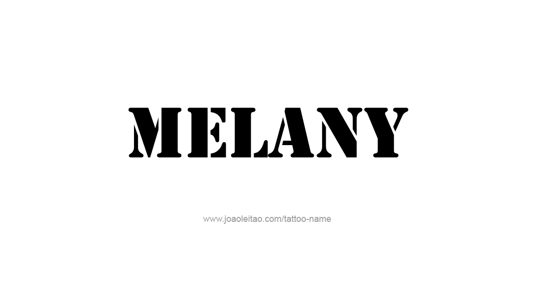 Tattoo Design Name Melany