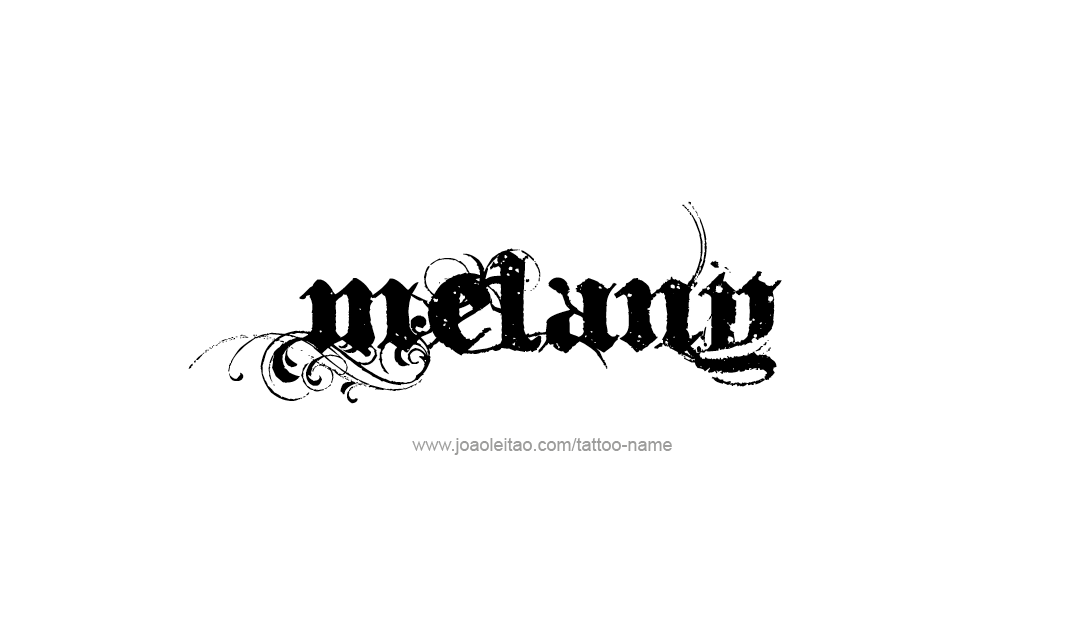 Tattoo Design Name Melany