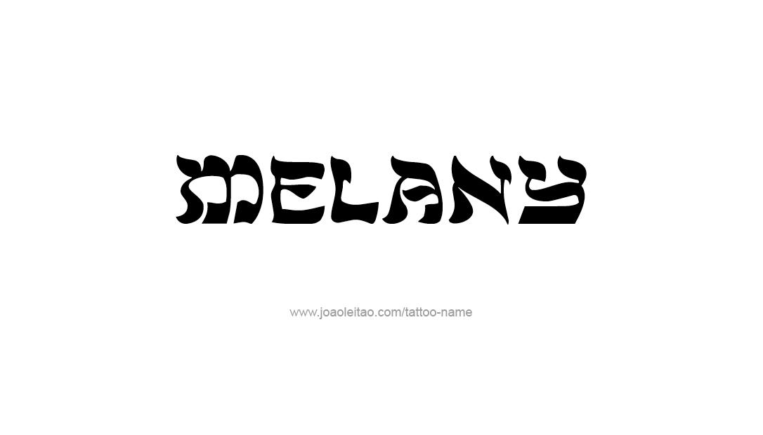 Tattoo Design Name Melany