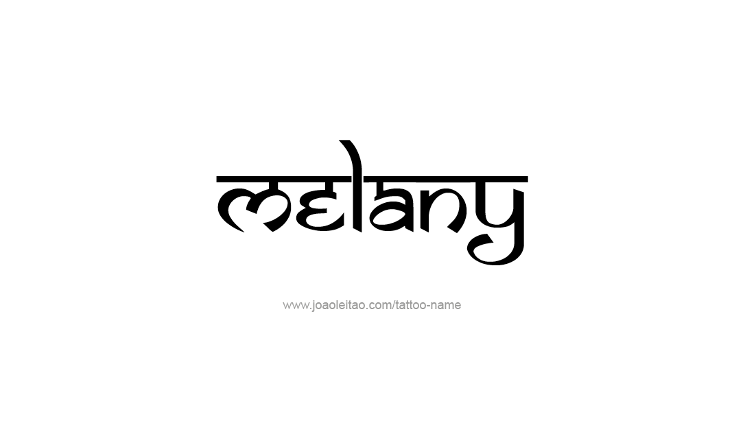 Tattoo Design Name Melany