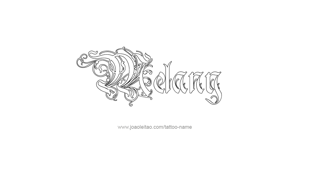 Tattoo Design Name Melany