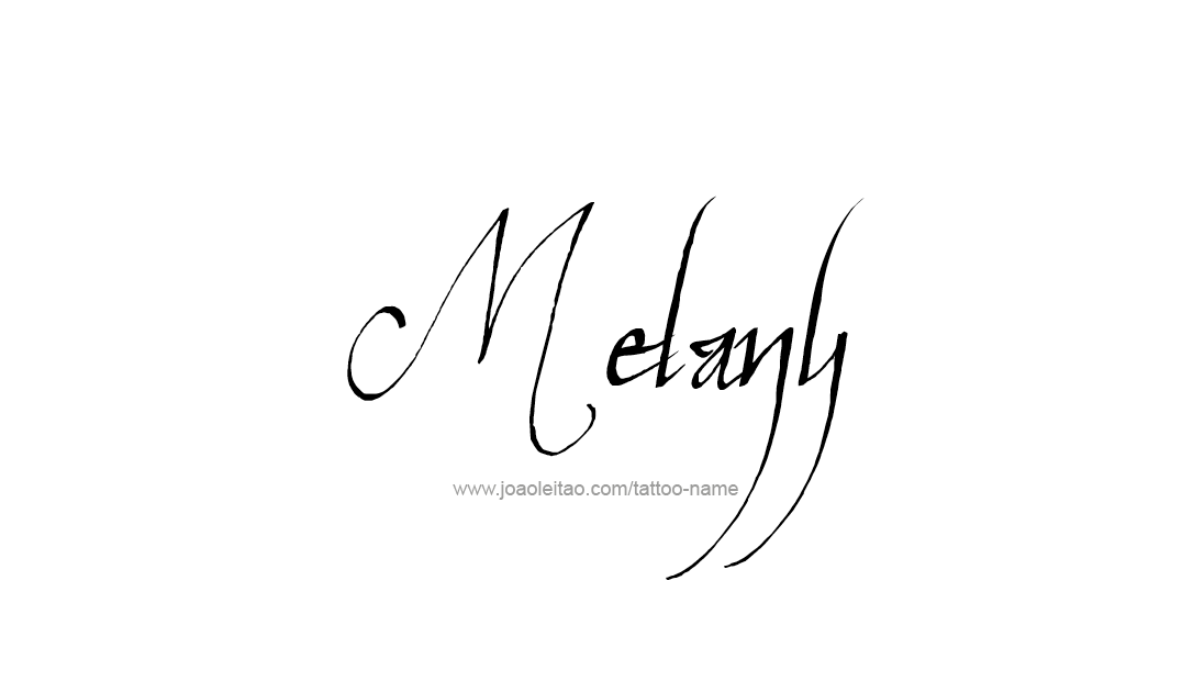 Tattoo Design Name Melany