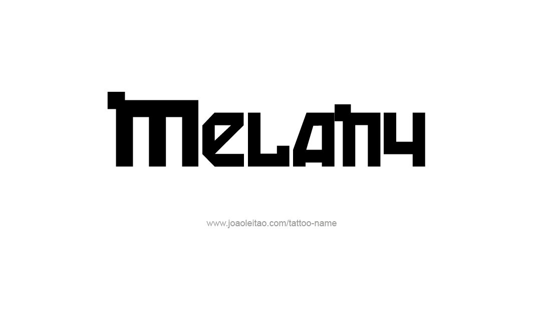 Tattoo Design Name Melany