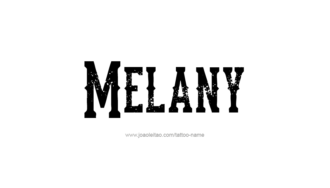 Tattoo Design Name Melany