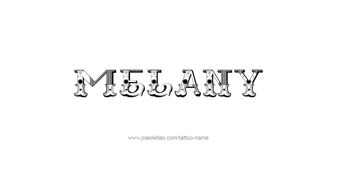 Tattoo Design Name Melany