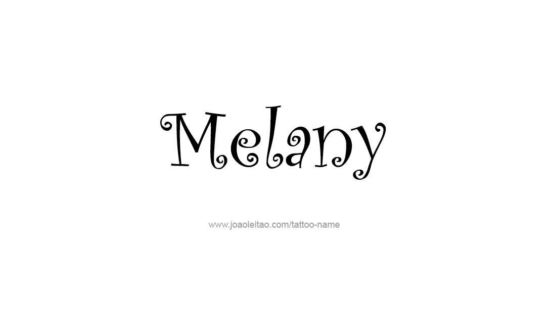 Tattoo Design Name Melany