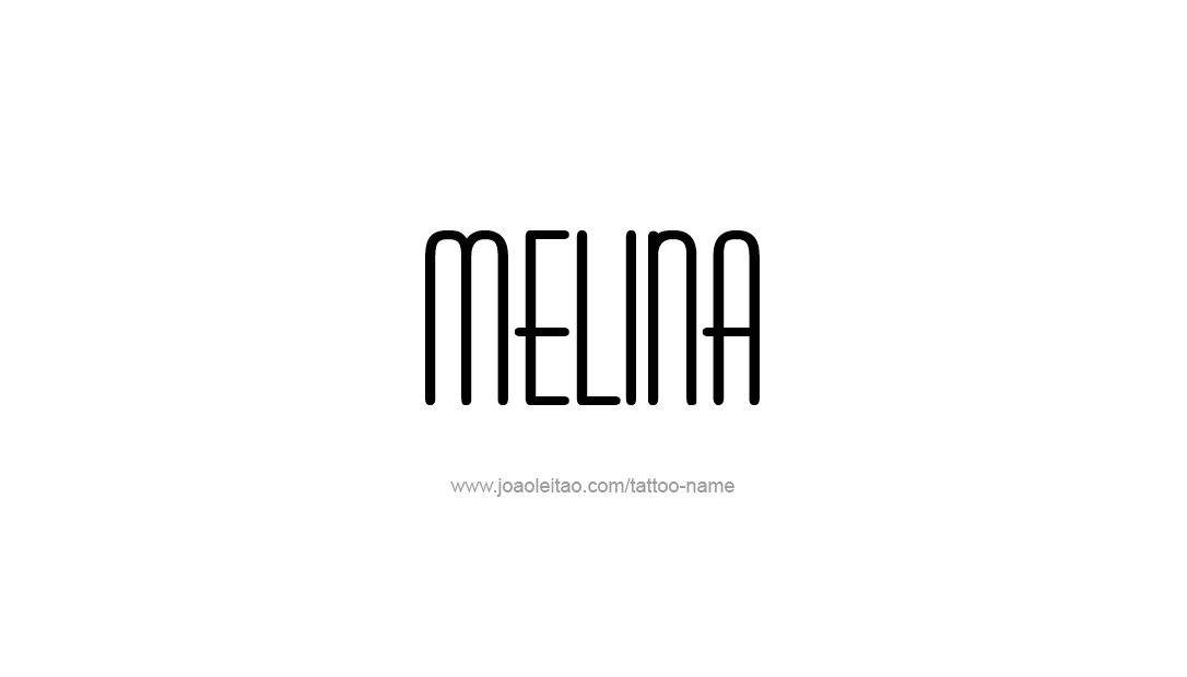 Tattoo Design Name Melina