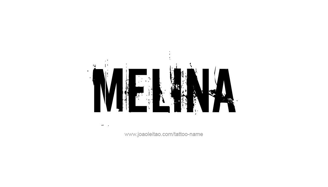 Tattoo Design Name Melina