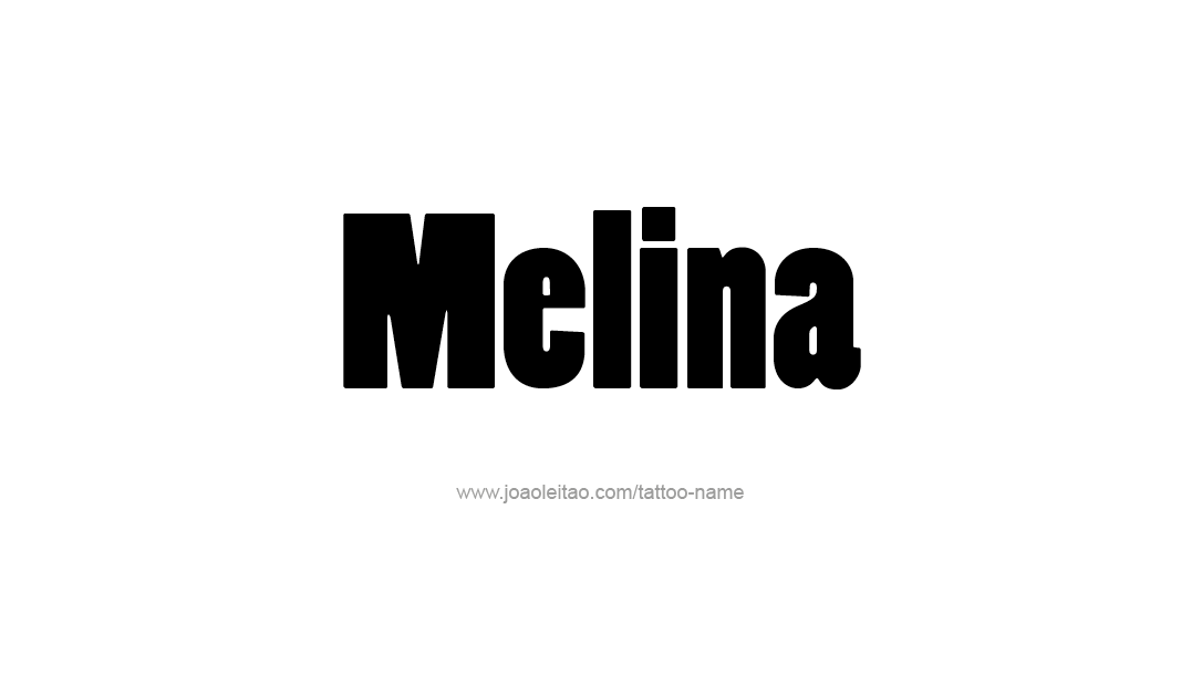 Tattoo Design Name Melina