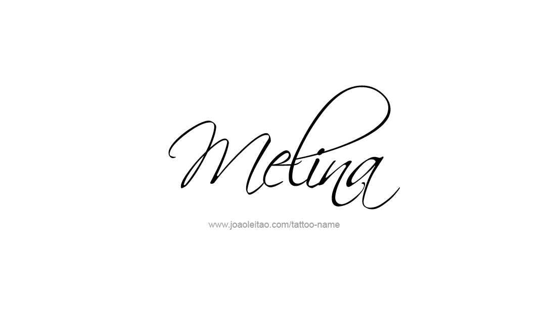 Tattoo Design Name Melina