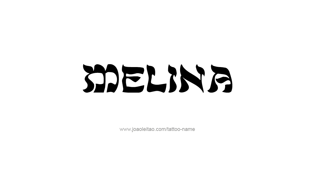 Tattoo Design Name Melina