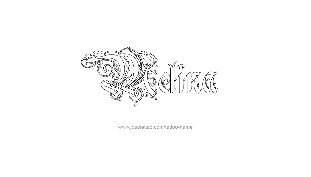 Tattoo Design Name Melina