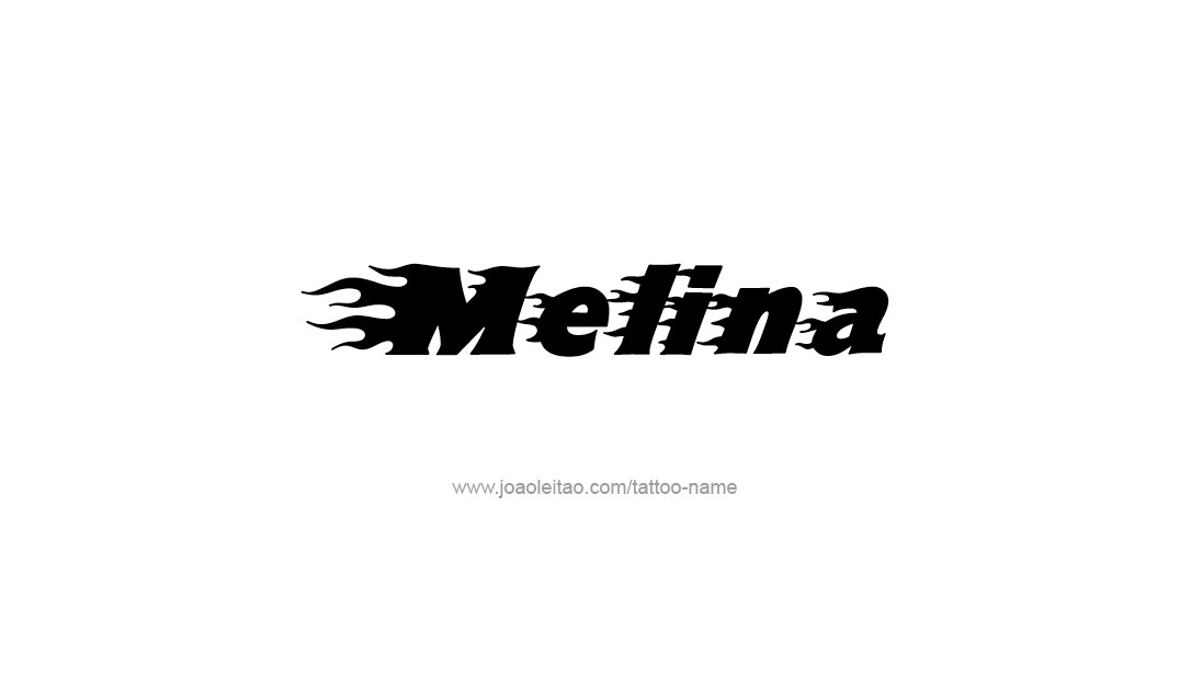 Tattoo Design Name Melina