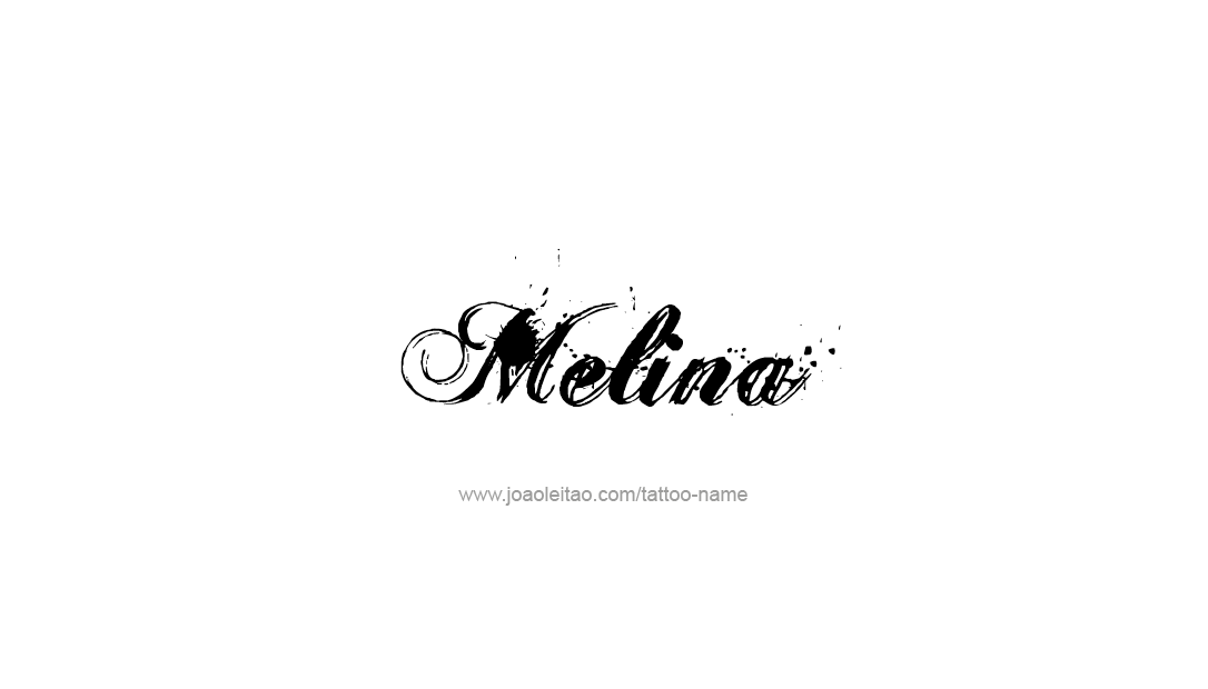 Tattoo Design Name Melina